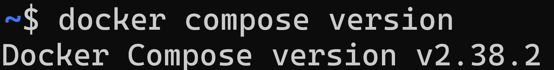 docker compose version